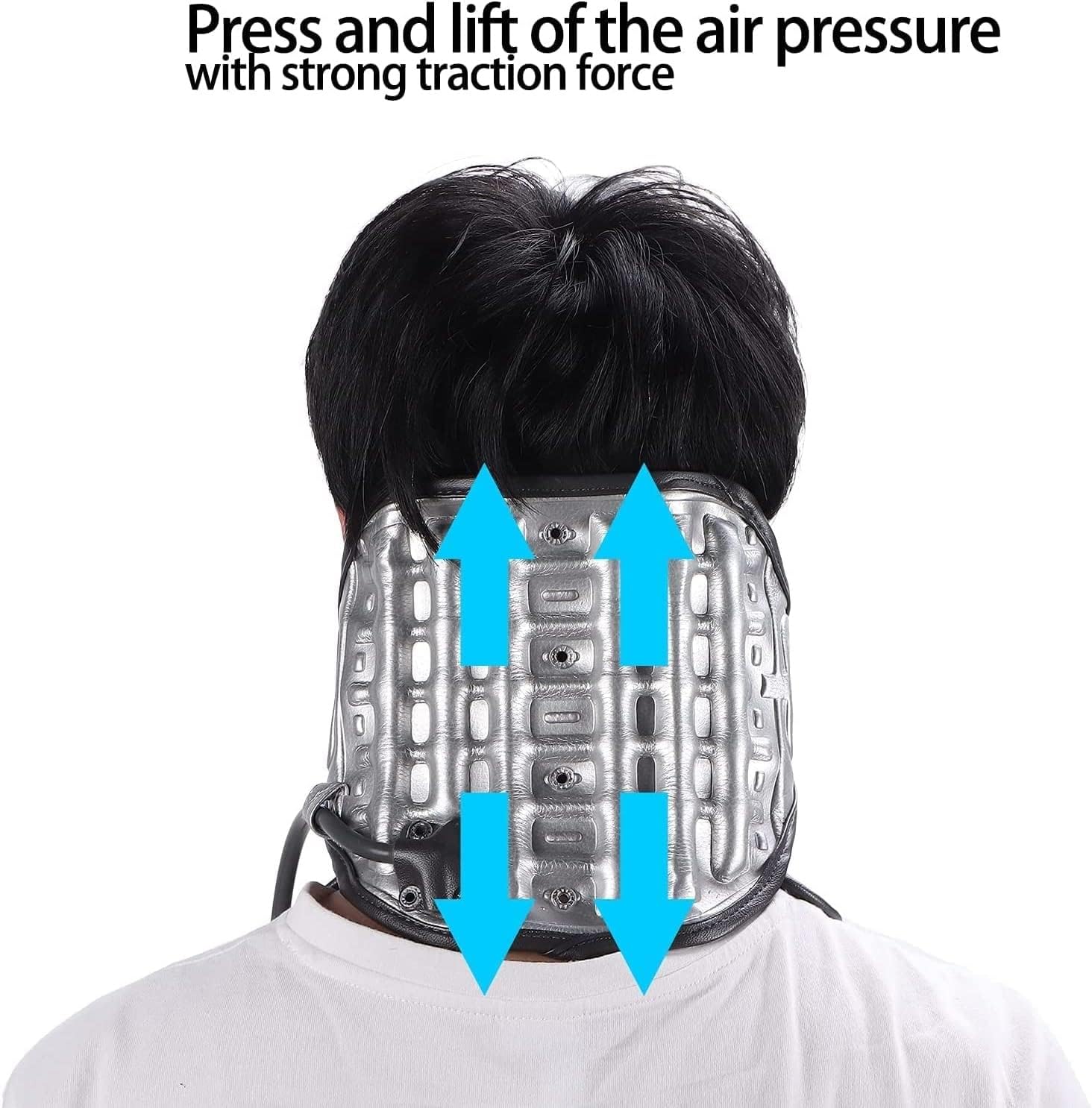 TIST Inflatable Adjustable Cervical Neck Collar Soft Neck Stretcher Neck Support Neck Stretching Cervical Collar Machine for Neck Pain Relief&