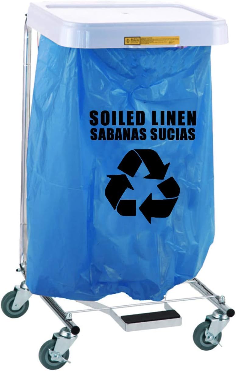 RESILIA Heavy Duty Soiled Linen Bags - Hospital Waste Disposal, Trash Liner, Sanitary Storage, OSHA Approved, Dark Blue, 33 Gallon, 29