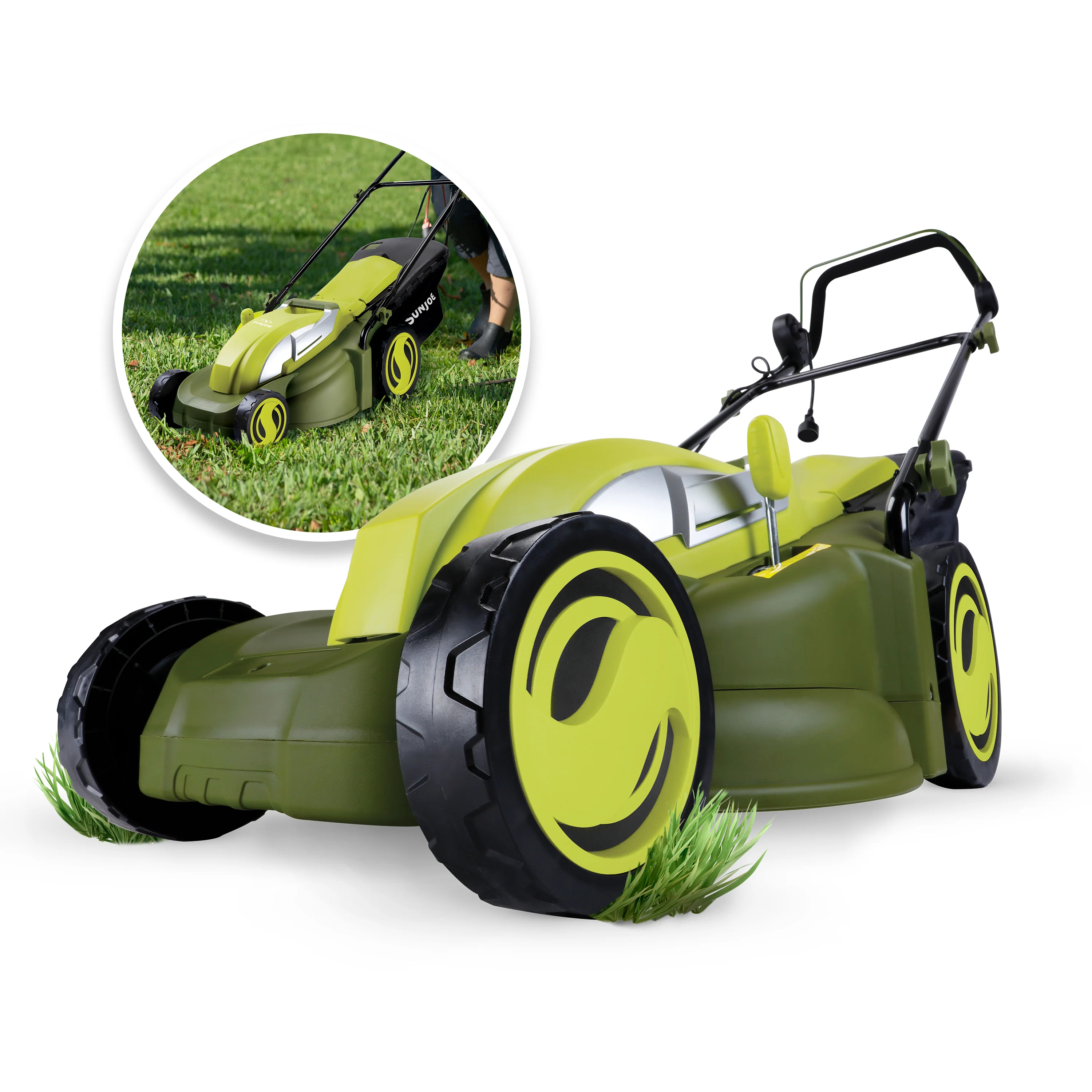 Sun Joe MJ403E Electric Lawn Mower + Mulcher | 17 inch | 13 Amp | 7-position