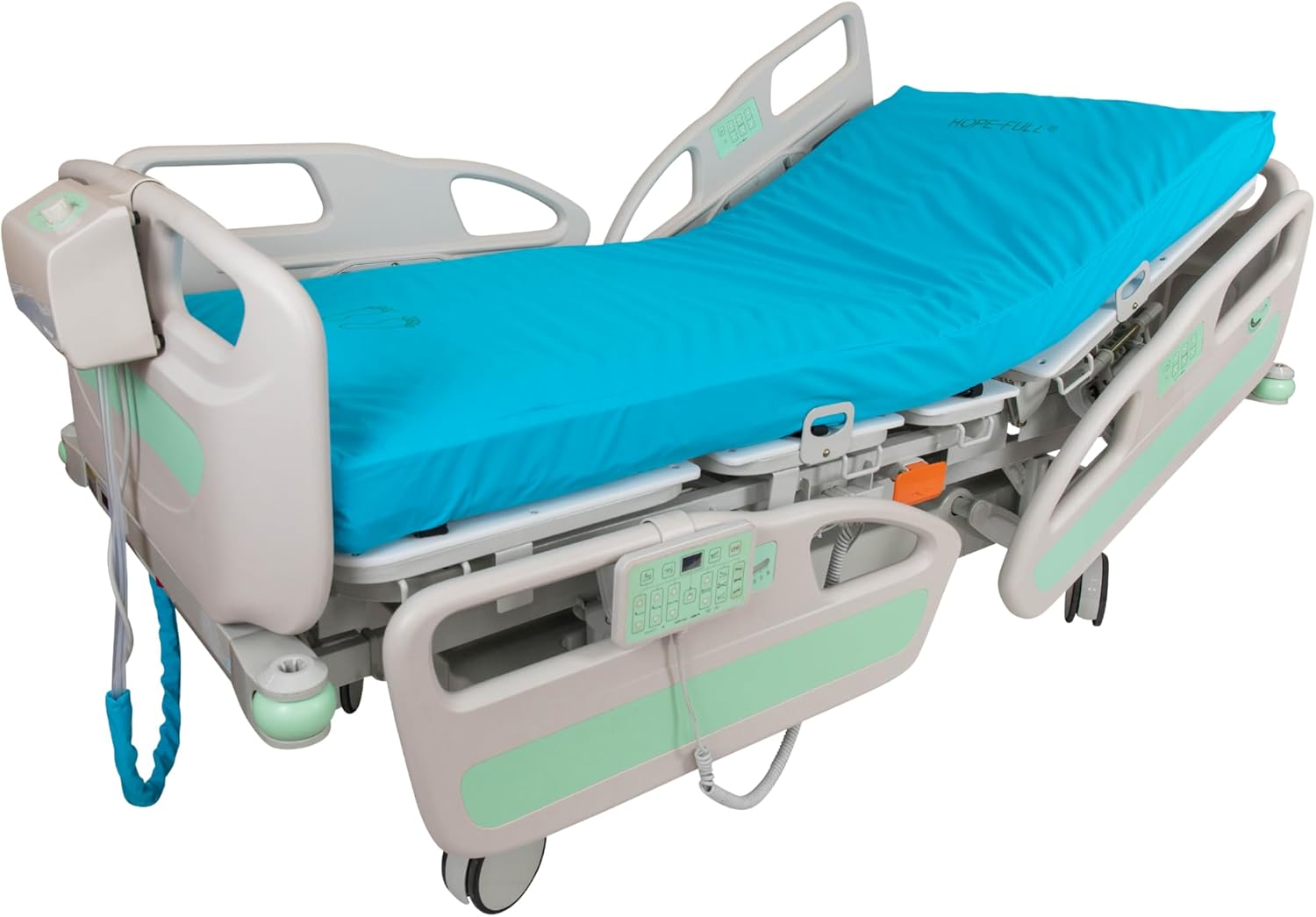 HopeFULL (MA-51S Alternating Pressure Air Mattress – Waterproof & Fireproof Cover, Adjustable Firmness 1–9, Quiet Blower System with Bottom Hose Connection | Therapeutic Comfort & Bedsore Prevention