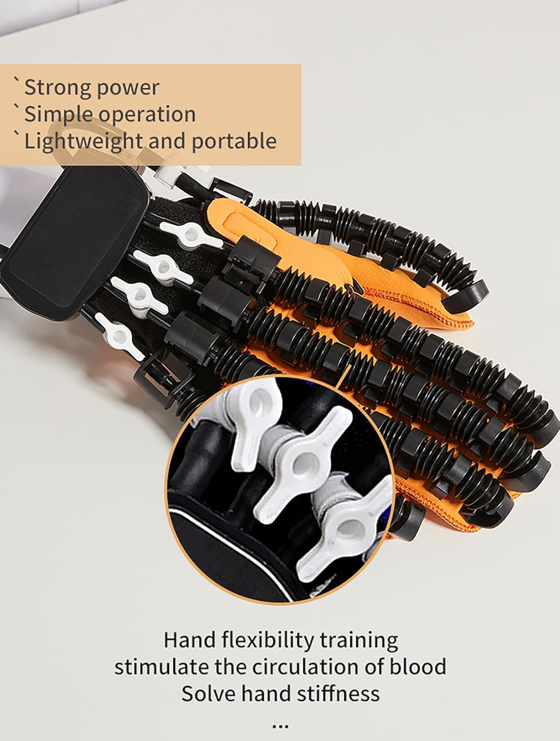 Rehabilitation Robot Gloves, Stroke Hemiplegia Rehabilitation Training Equipment, Smart Rechargeable Finger Training Equipment for Arthritis & Muscle Strength