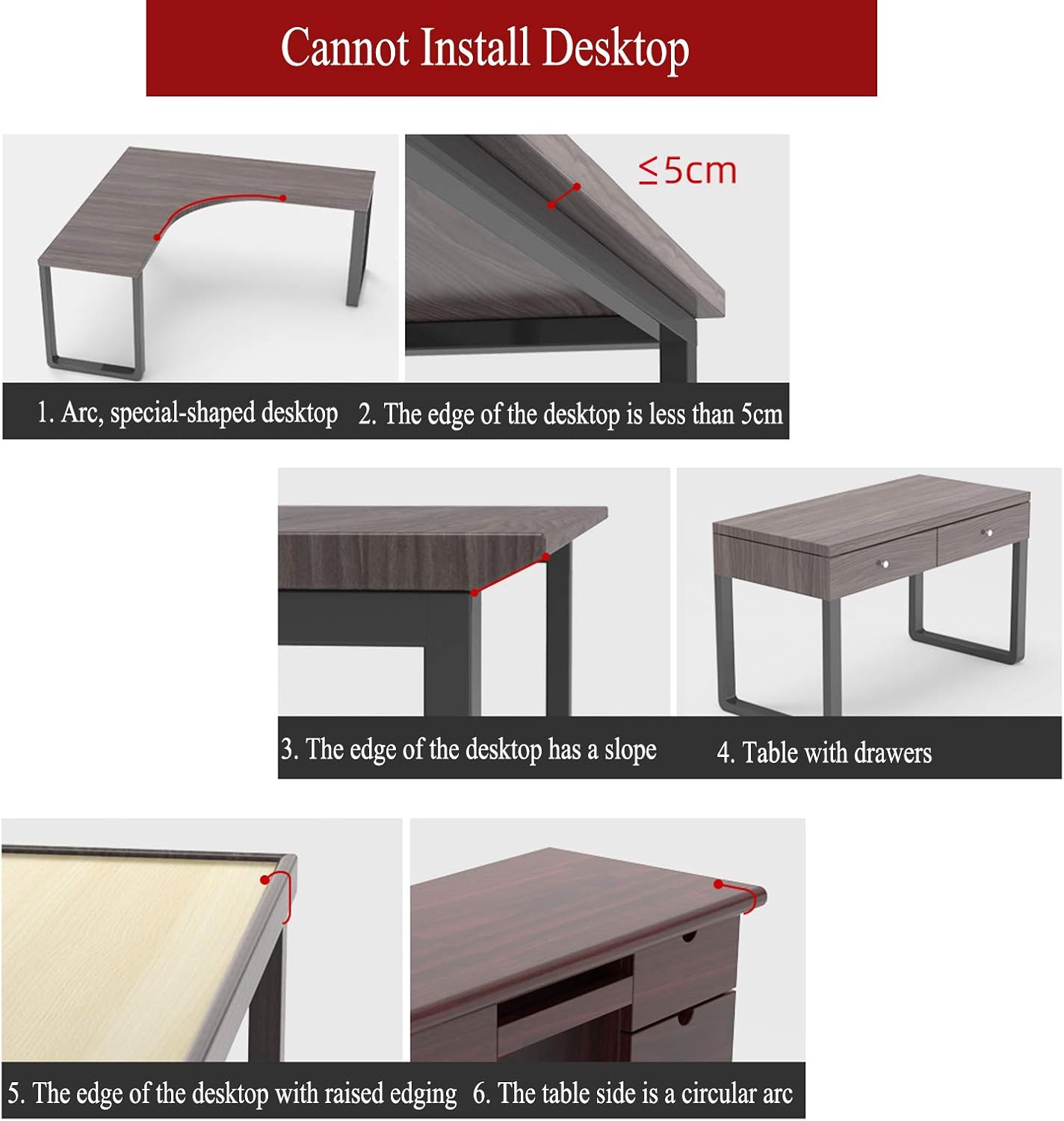 Solid Wood Table Extension Ergonomics Keyboard Tray Clamp Computer Arm Rest Support Adjustable Angle Armrest Shelf Stand, Arc,