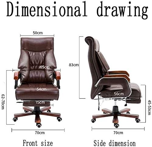 Executive Swivel Adjustable Swivel Office Desk Chair with Armrests Lumbar Support Desk Ergonomic Chair Executive Chair Boss Chair Reclining Learning Chair Home Office Chair (Gold With footrest)