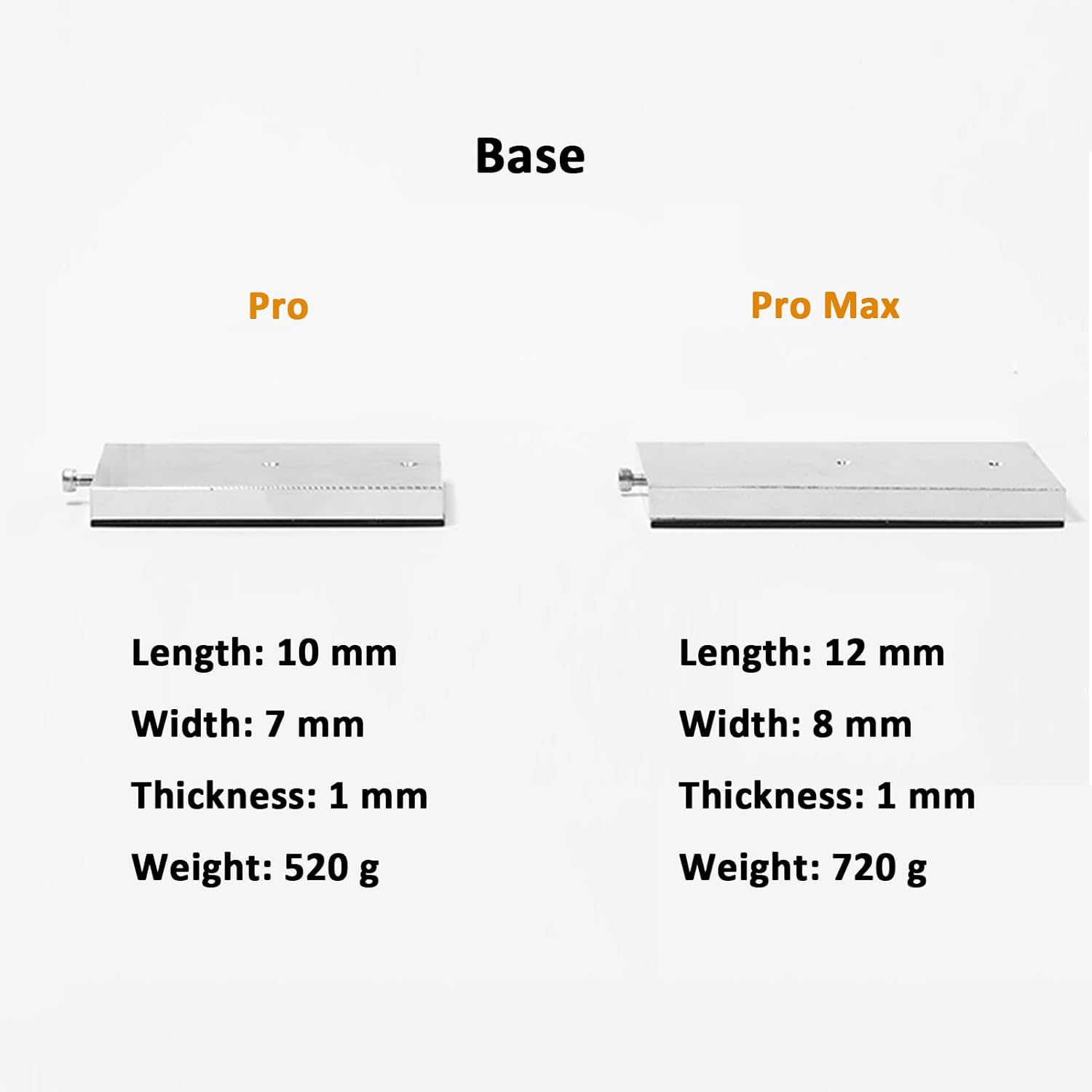 Stop-Motion Adjustable Figure Clamp - Stainless Steel, Square Base, Flexible Arm(Size:Pro Max - 7 Connector)