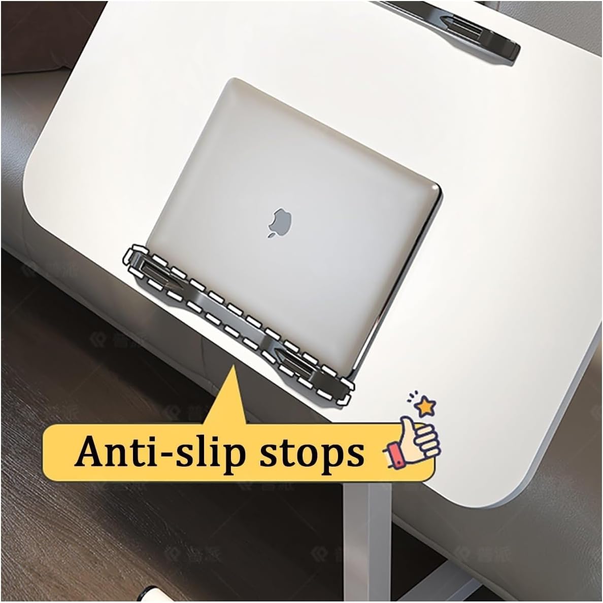 Bedtable, Adjustable Hospital Bed Table with Wheels, Medical Overbed Table Tray Table Height Adjustable 23