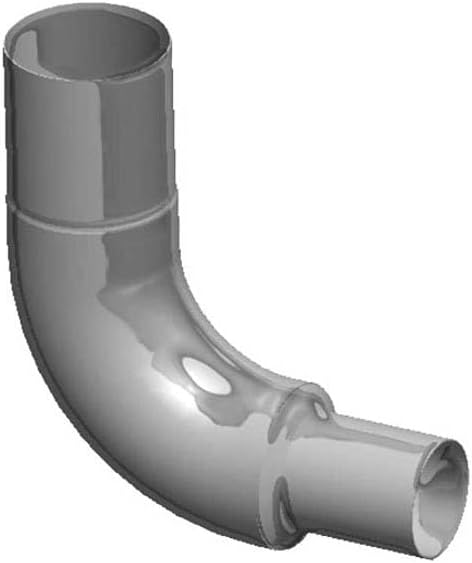 Technical Precision Replacement for Freightliner FLD112 SBA Year 1991 8 5IN Chrome 90 Degree Elbow