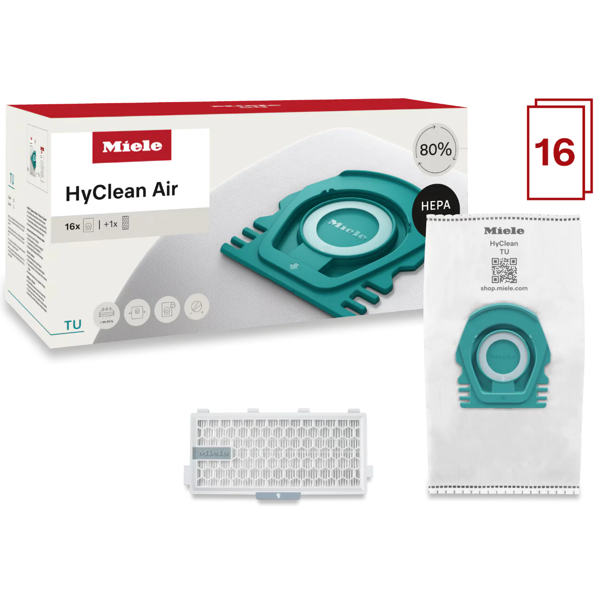 Miele HyClean TU Performance Pack w/ HA50 16-Pack