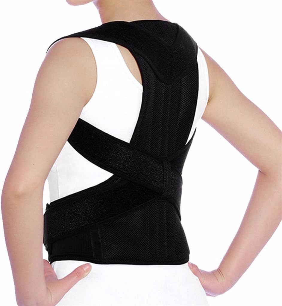 Adjustable Adult Corset Posture Correction Belt Back Posture Corrector Shoulder Lumbar Brace Spine Support Belt(M Code)