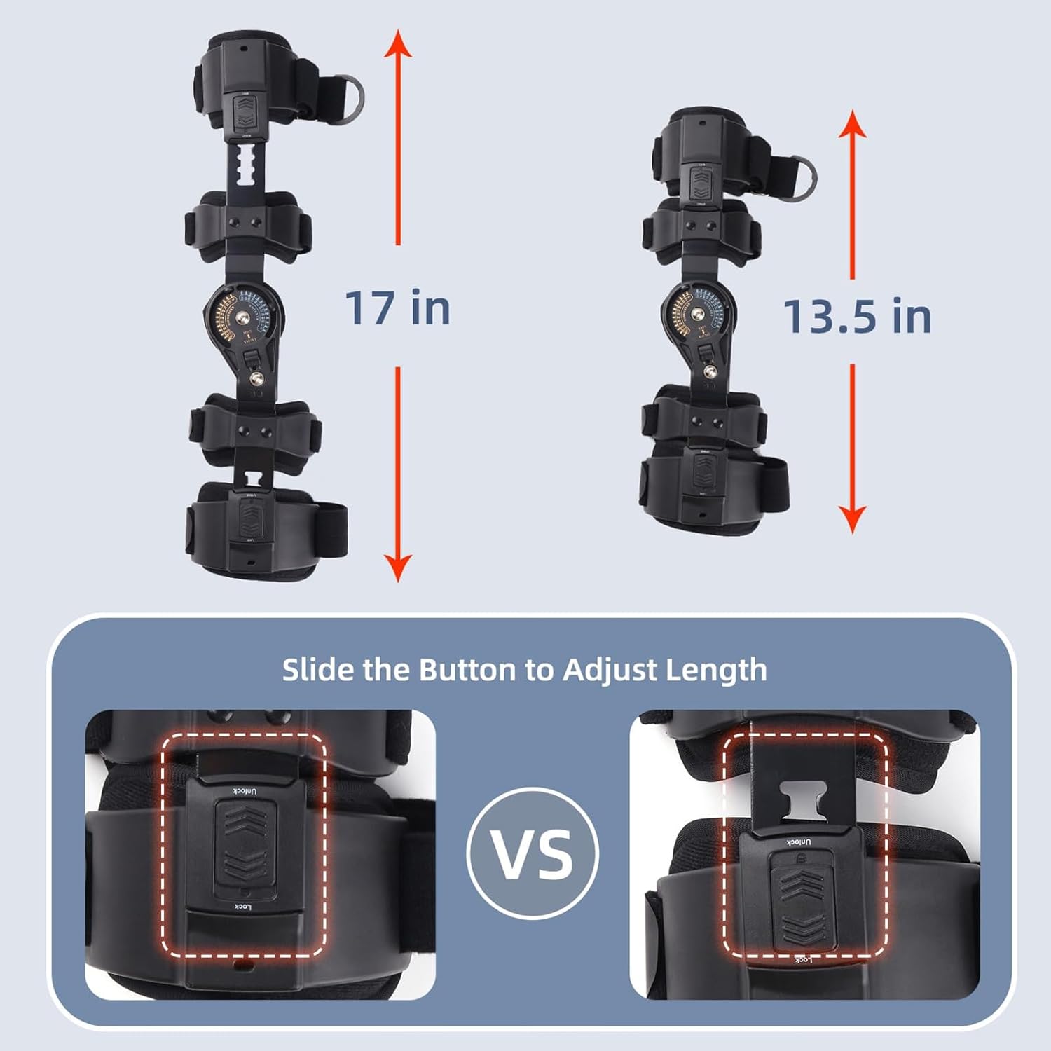 Hinged Adjustable Elbow Brace Post Surgical Rom Elbow Brace Arm Injury Post Surgery with Sling Stabiliser Splint (Color : Right arm)