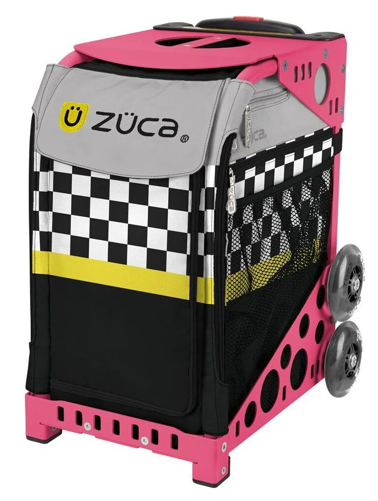 Zuca Sk8ter Block Sport Bag and Pink Frame with Flashing Wheels