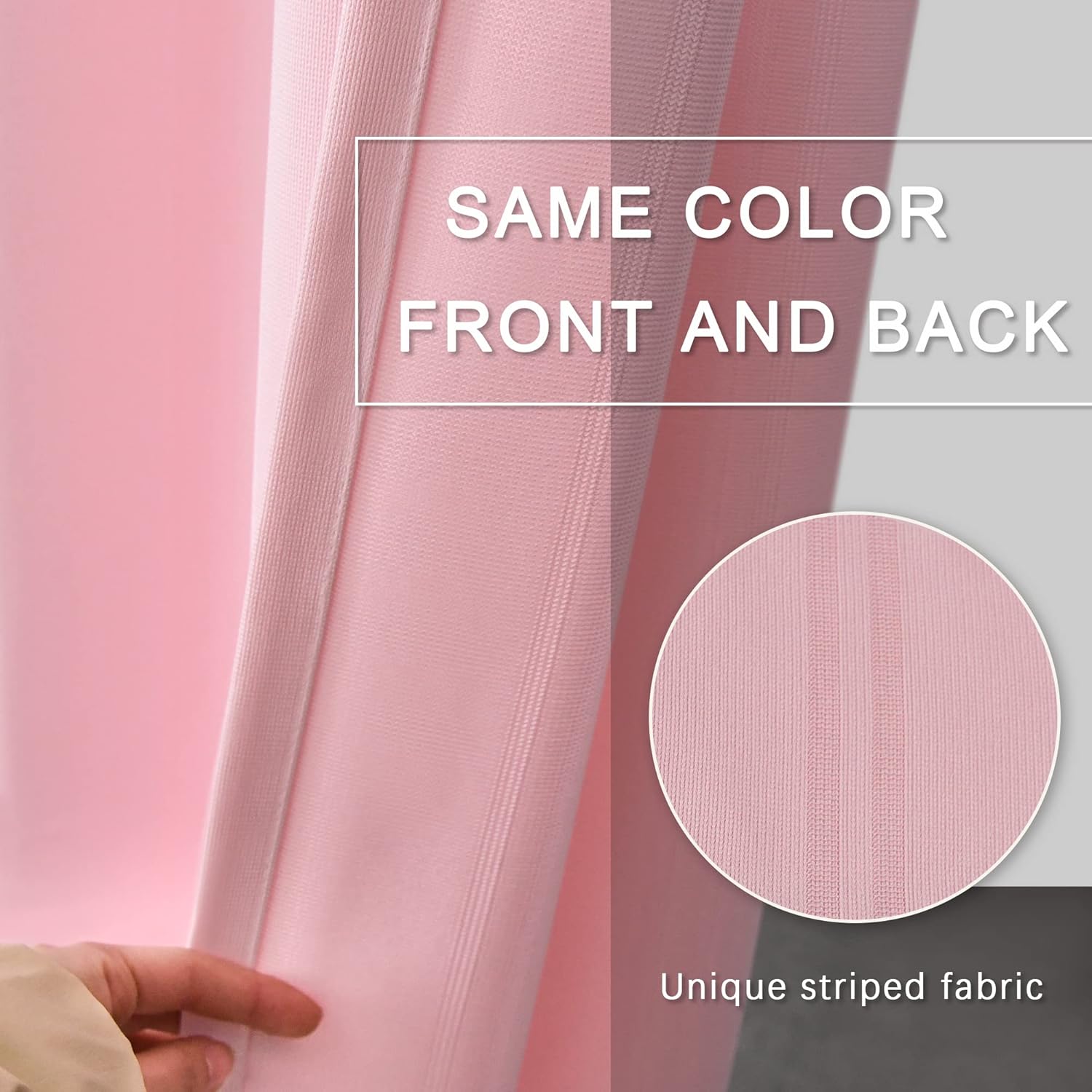 MAIHER Medical Privacy Flexible Hospital Curtains, Inherent Flame Retardant Grommet Divider Privacy Cubicle Curtain for Hospital,Living Room, Lab, Clinic, School Nursery, (1panel, Pink, 12x8ft)