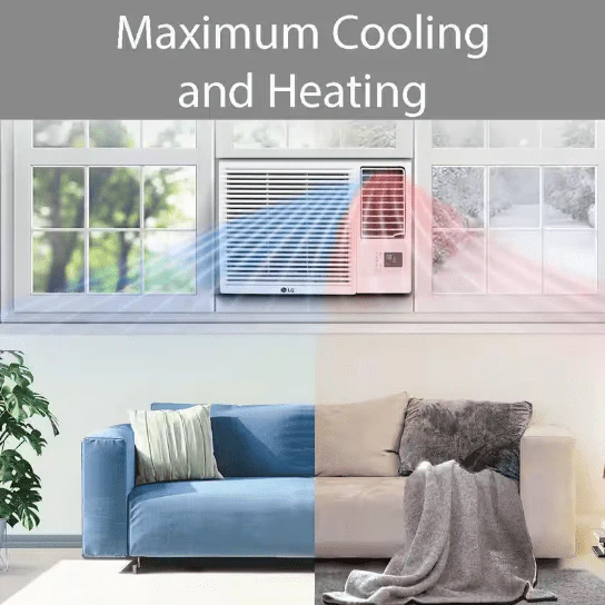 LG 18,000 BTU Wi-Fi Window Air Conditioner w/ Heat