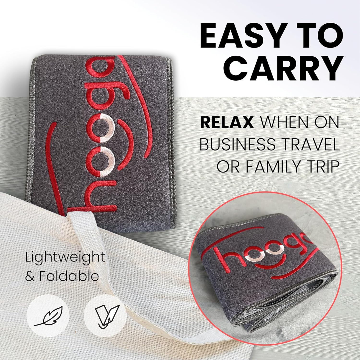 hooga Red Light Therapy Wrap, Infrared Light Belt with 405 High-Efficiency LEDs, Red & Near-Infrared Light Device for Back, Neck, Shoulder, Waist, Wrist, for Men and Women