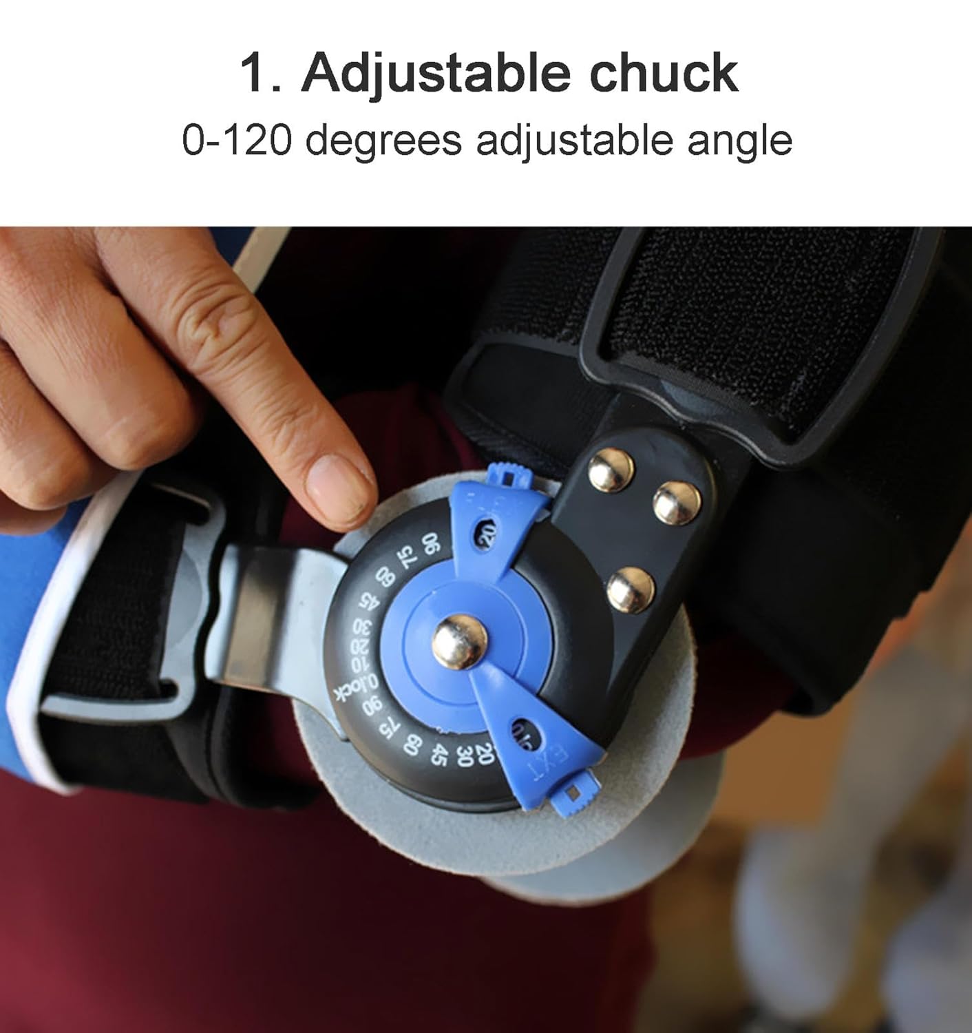 One Size Articulated Elbow Splint Universal Elbow Stabilizer for Left and Right Arm, Elbow Brace Immobilizer with Strap