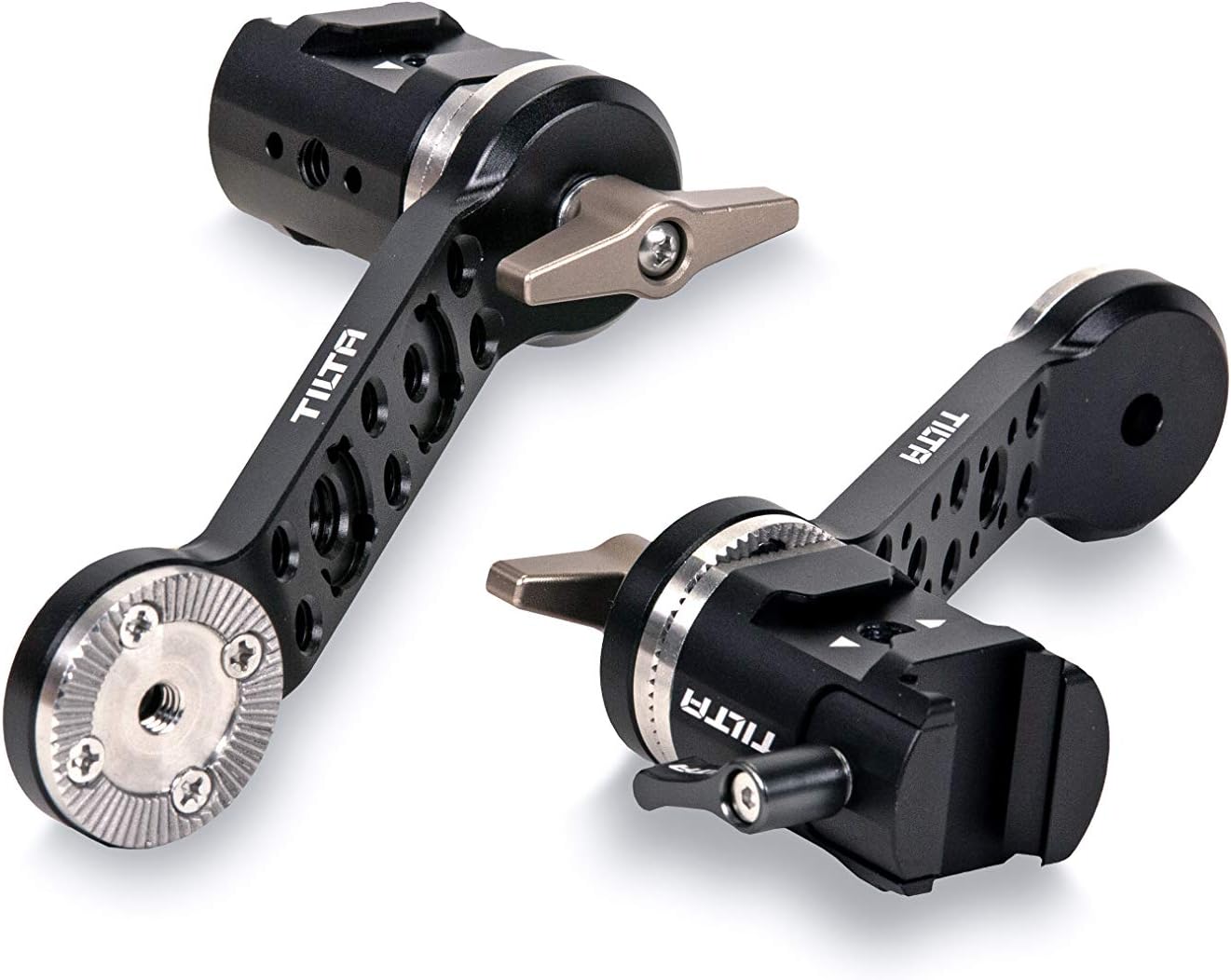 Tilta Adjustable NATO Rail Extender Arms | Compatible with RS4 PRO / RS4 / RS3 PRO | Additional Points for Gimbal, Compatible with Any Handle That Connects via Rosette