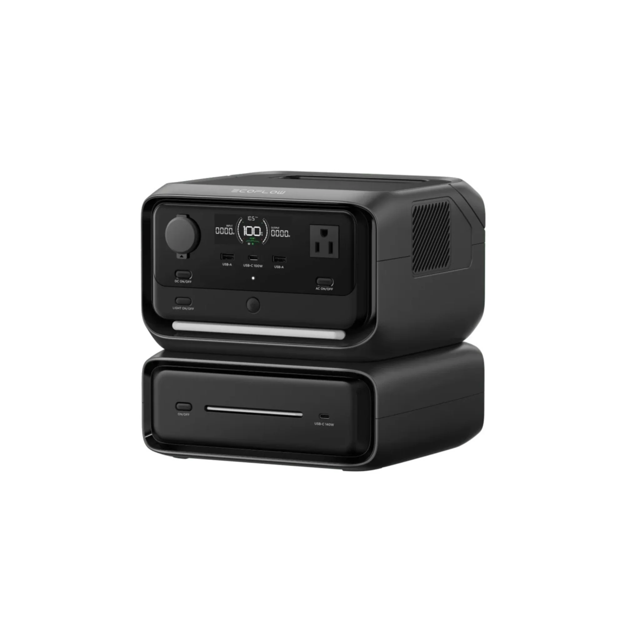 EcoFlow - RIVER 3 Plus Portable Power Station with Extra EB300 Battery (Black)