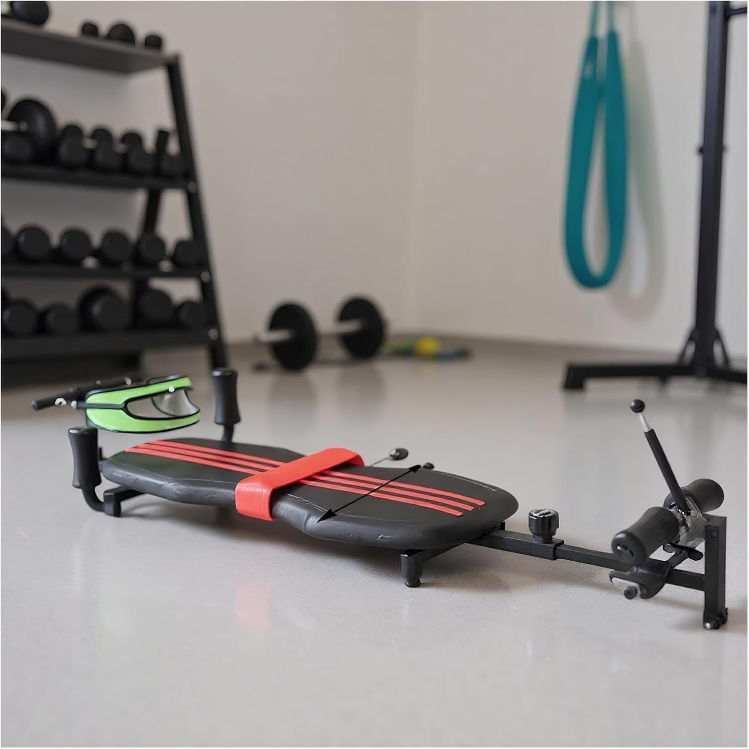 Inversion Traction Table | Portable Spine Stretcher for Back Pain Relief | No Upside Down | Adjustable Height | Gym & Home Use