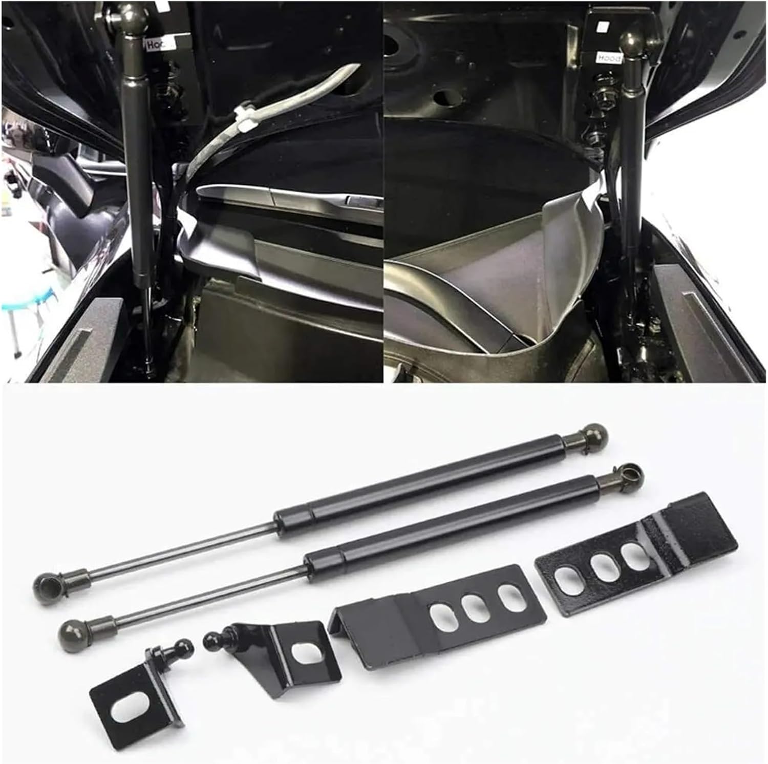 Compatible For Toyota RAV4 2019-2024 Front Bonnet Gas Struts Lift Supports Rod Arms Springs Shock
