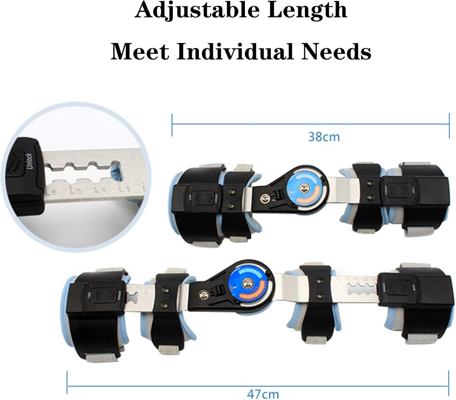 Hinged Elbow Brace Post Elbow Brace with Strap Adjustable Elbow Immobilizer Injury Recovery Support Arm Sling for Strap Men Women Surgery Injury Recovery Pain Relief,Left-Right