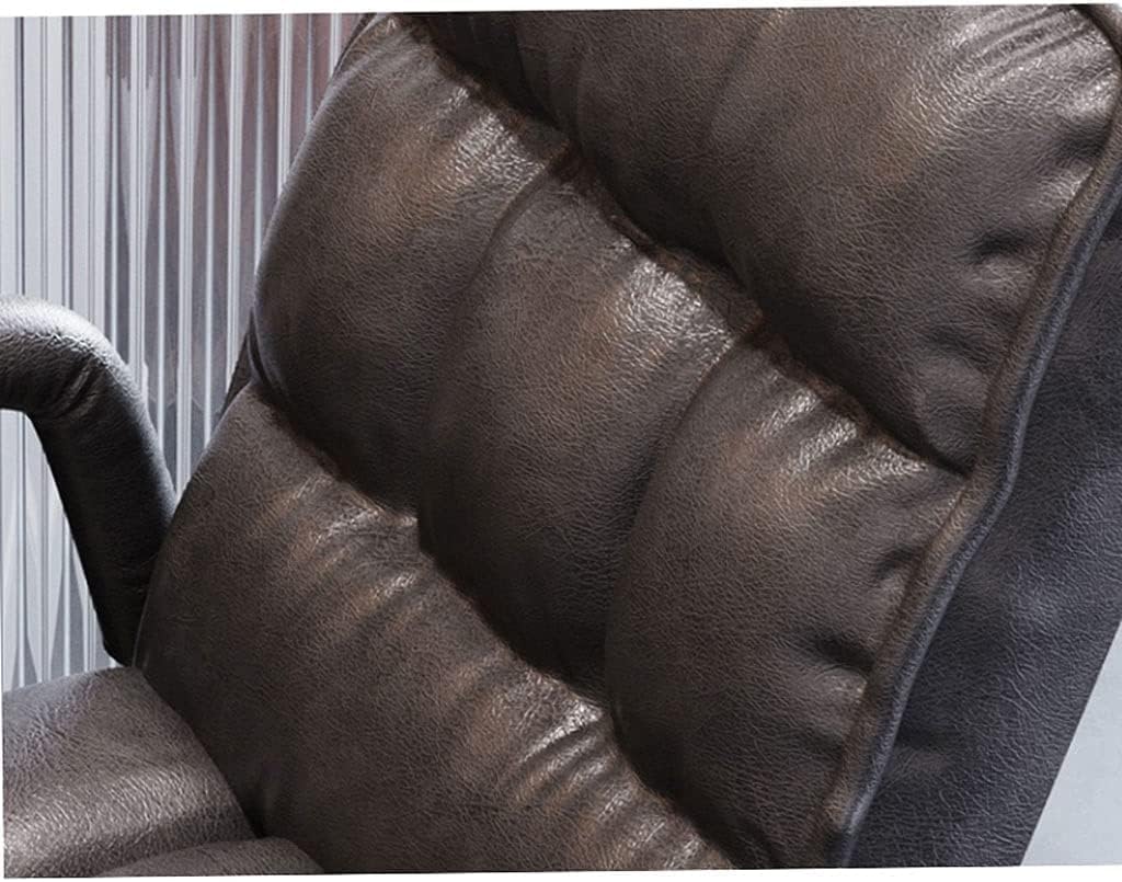 Ergonomic Executive Office Chair with Thickened Sponge Seat Cushion Armrests and Lumbar Support for Home Office Computer Desk Use Comfortable High Back Desk Chair for W(Beige (Cloth)