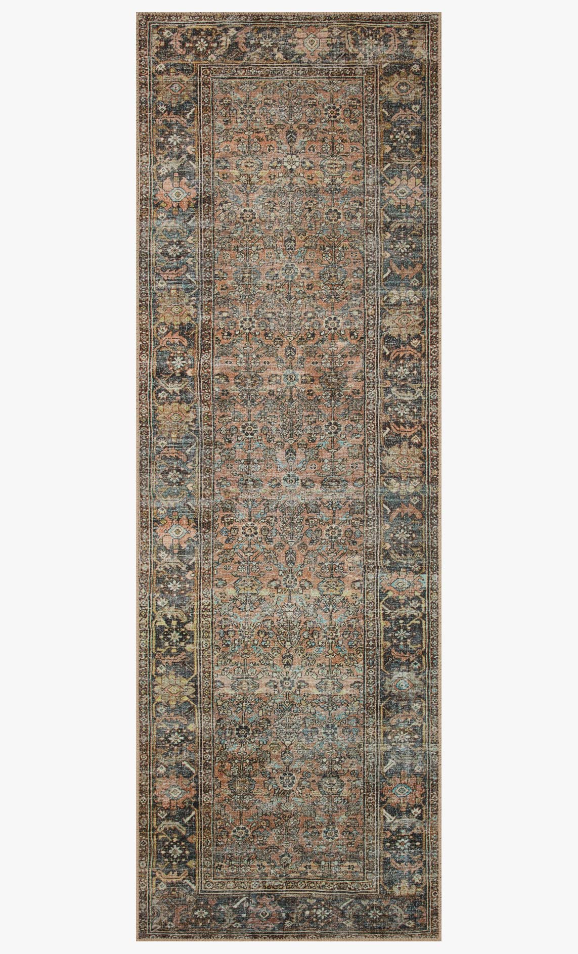 Loloi II Adrian Collection - Traditional Power Loomed Rug in Terracotta (ADR-03)