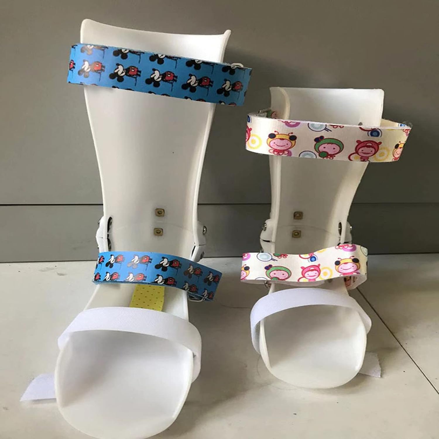 HUANGJUN Children Drop Orthosis Foot Splint ?For Ankle Sprain Fracture Fixation Brace for Varus Correction Foot Support,Pink/left,S, Blue/Right