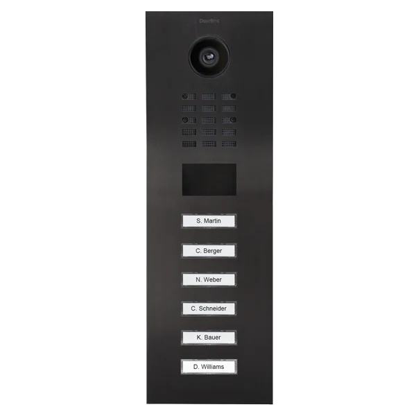 DoorBird D2106V IP Video Door Station, 6 Call Button in Titanium