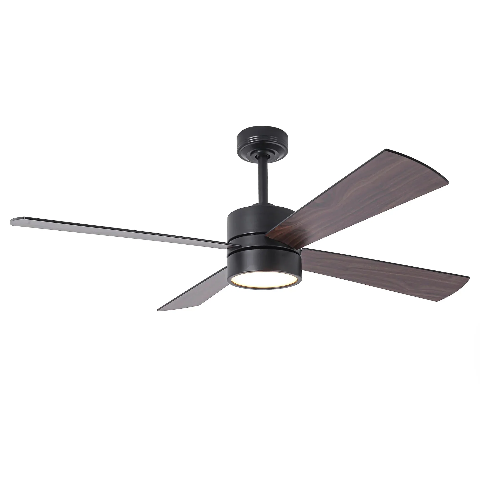 Parrot Uncle 52-Inch Bucholz Industrial Dimmable RGB LED Ceiling Fan with Remote and APP Control