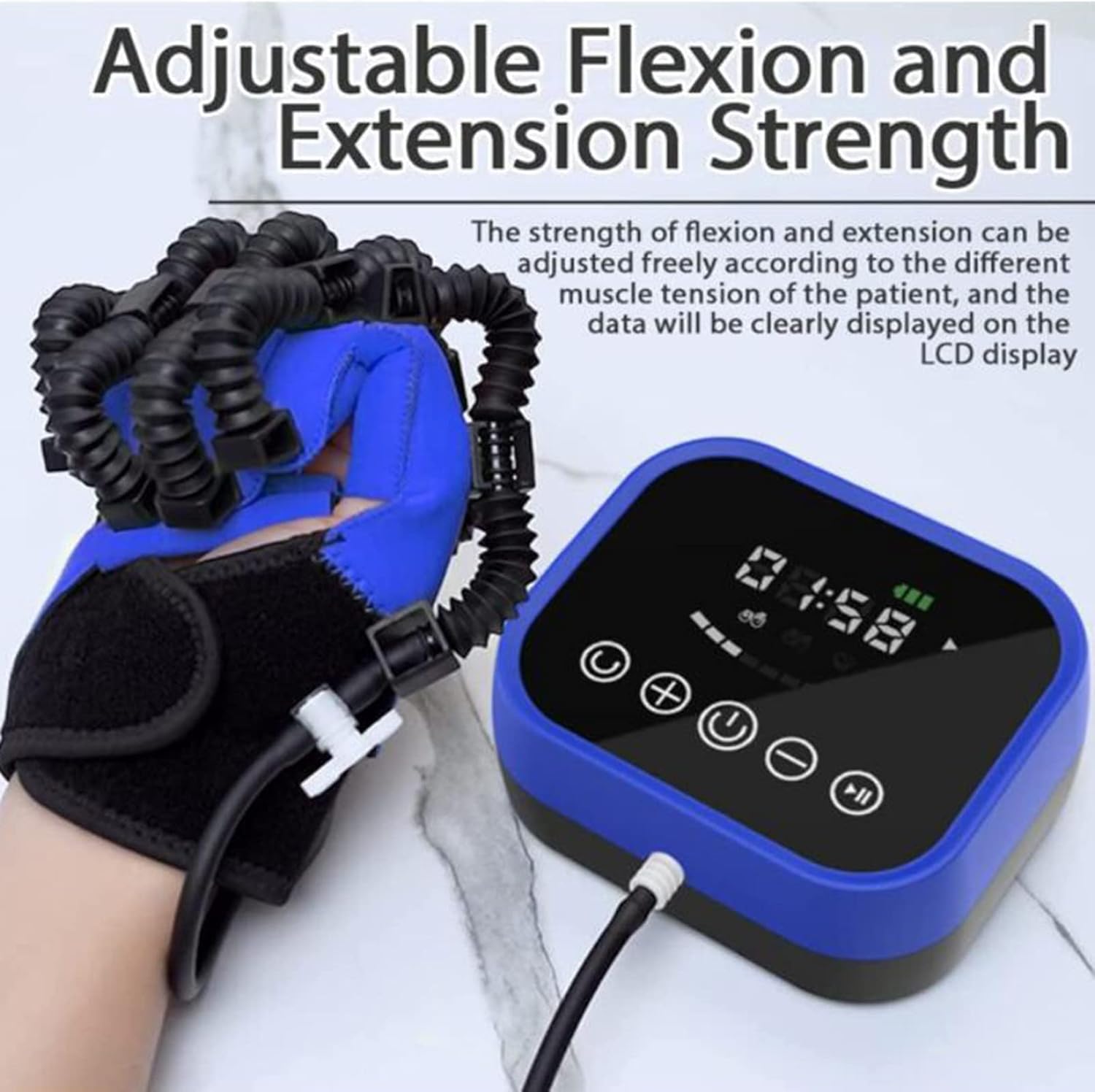 Rehabilitation Robot Gloves,Finger Training Stroke Hand Splint Finger Orthosis Functional Hand Splint,Finger Spasm,Postoperative Recovery,Stroke,Hemiplegia,Simple Operation,lefthand-XL