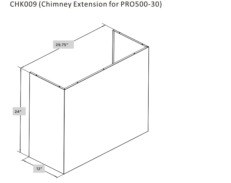 Hauslane Chimney Cover Kit for PRO500