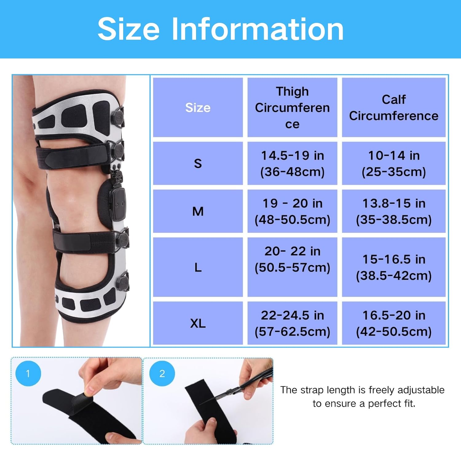 OA Unloader Knee Brace, Double Upright Unloader Knee Brace for ACL, PCL, Mild Osteoarthritis, Bone-on-Bone Pain and Meniscus Tear, Dual Unloading Support for Medial and Lateral