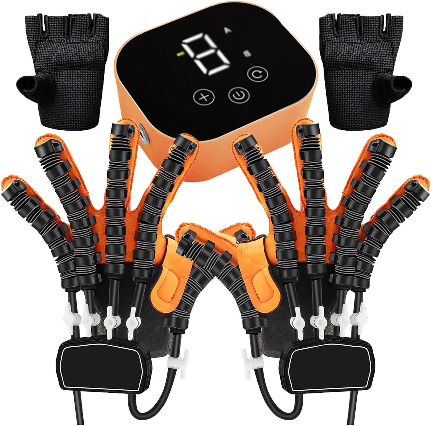 Rehabilitation Robot Gloves, Hemiplegia Stroke Arthritis Finger Orthosis, Finger Rehabilitation Trainer for Left and Right Hand, Relief of Hand Stiffness