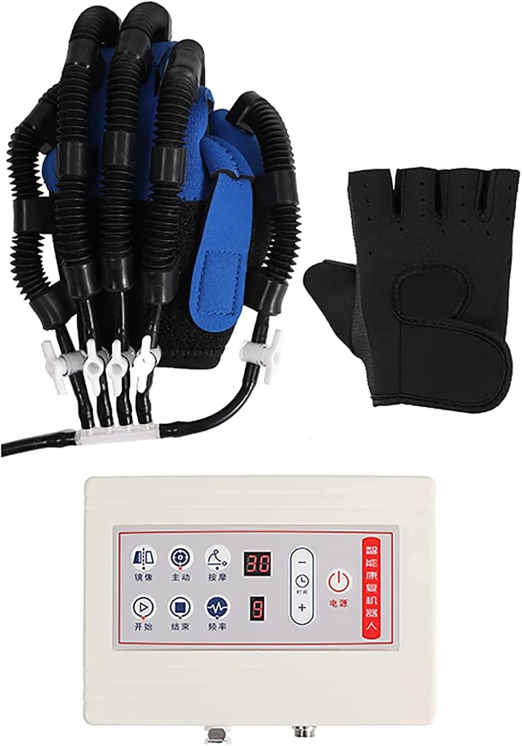 Rehabilitation Robot Gloves,Electric Finger-Hand Training Device,Functional Hand Splint,Hand Finger Trainer Gloves Orthotics for Stroke Hemiplegia