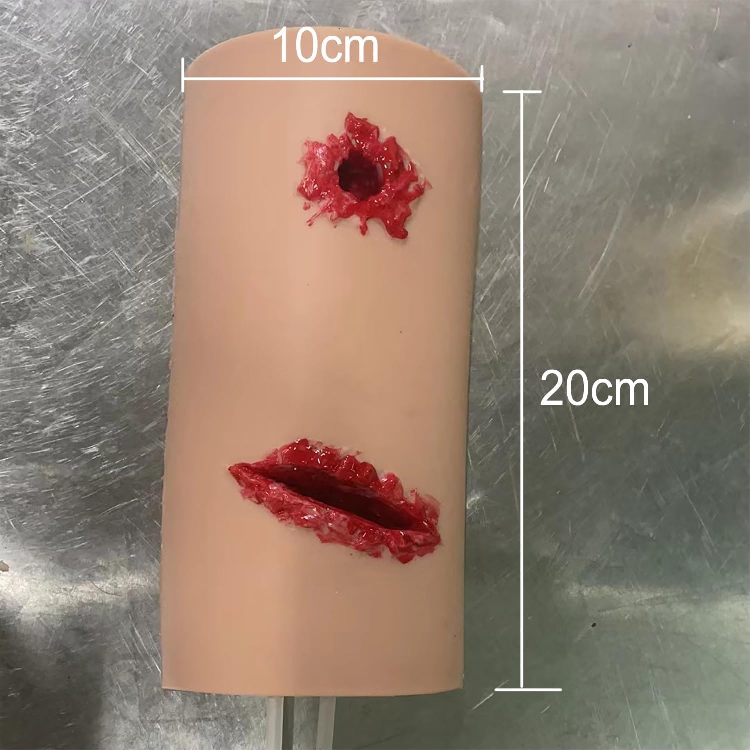Wound Packing Trainer, Hemorrhage Control Stop Bleeding Trainer Model, Laceration Simulator Model, Simulates Wound Packing and Tourniquet Trainer, for Practicing Hemostatic Dressing Techniques