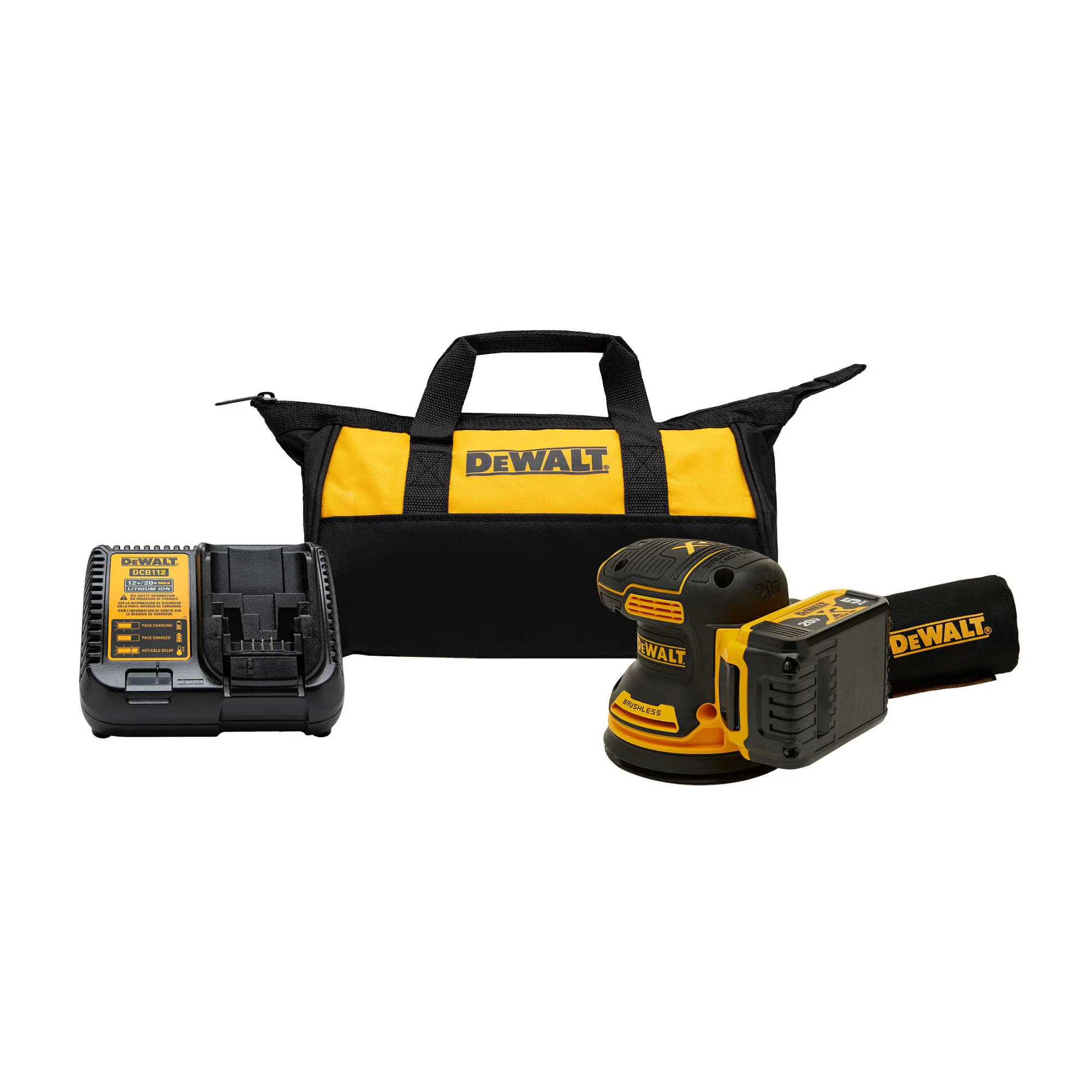 DeWalt DCW210P1 20V Max Random Orbital Sander Kit