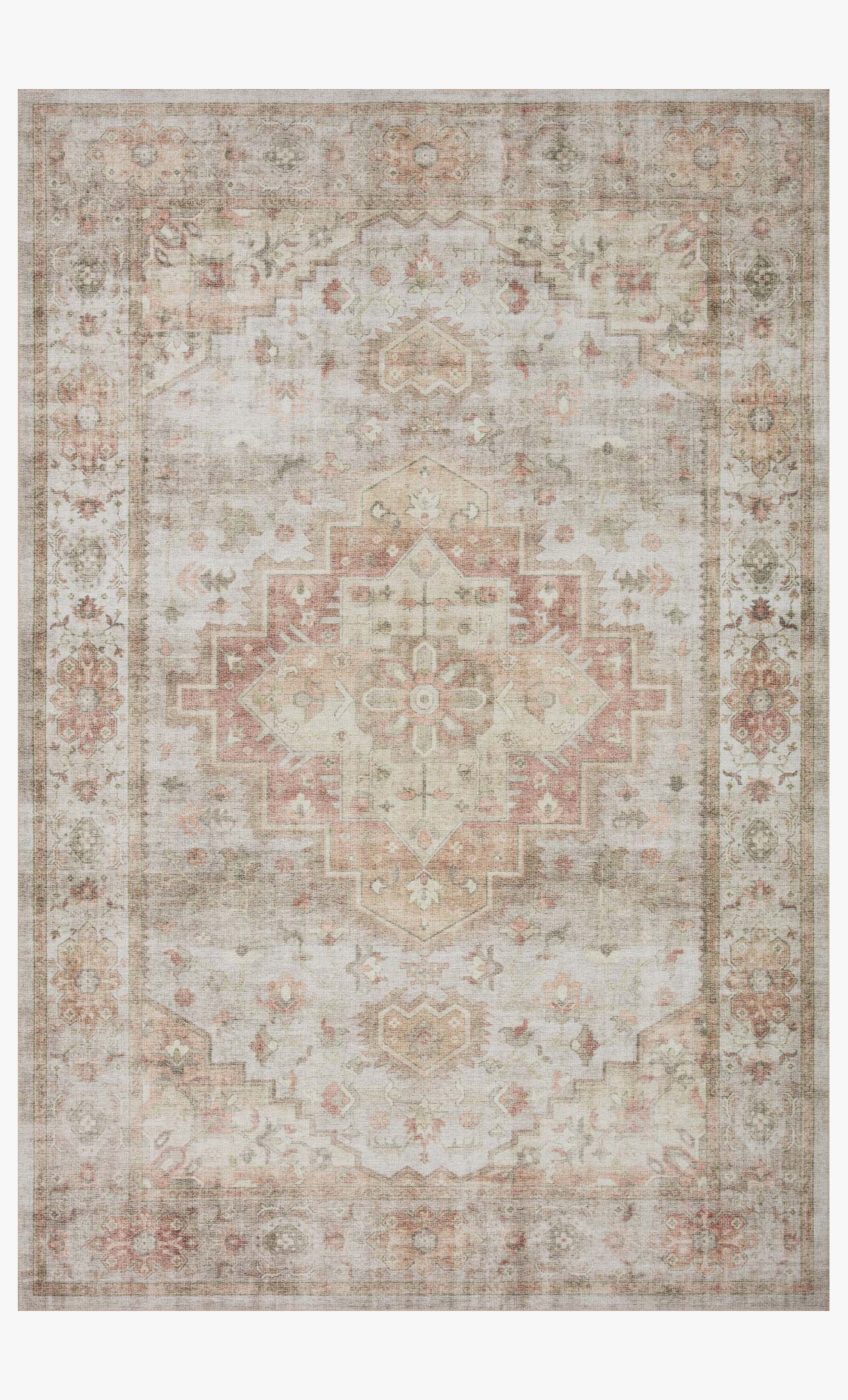 Loloi II Heidi Collection - Traditional Power Loomed Rug in Sage (HEI-02)