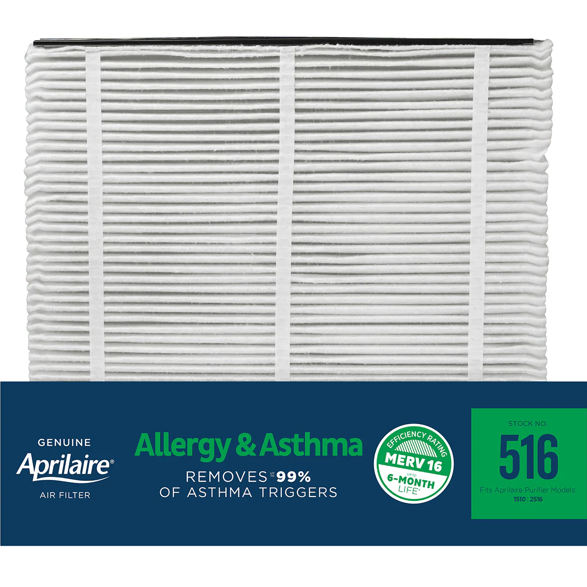 Aprilaire 516 MERV 16 Allergy & Asthma Replacement Filter (31x28)
