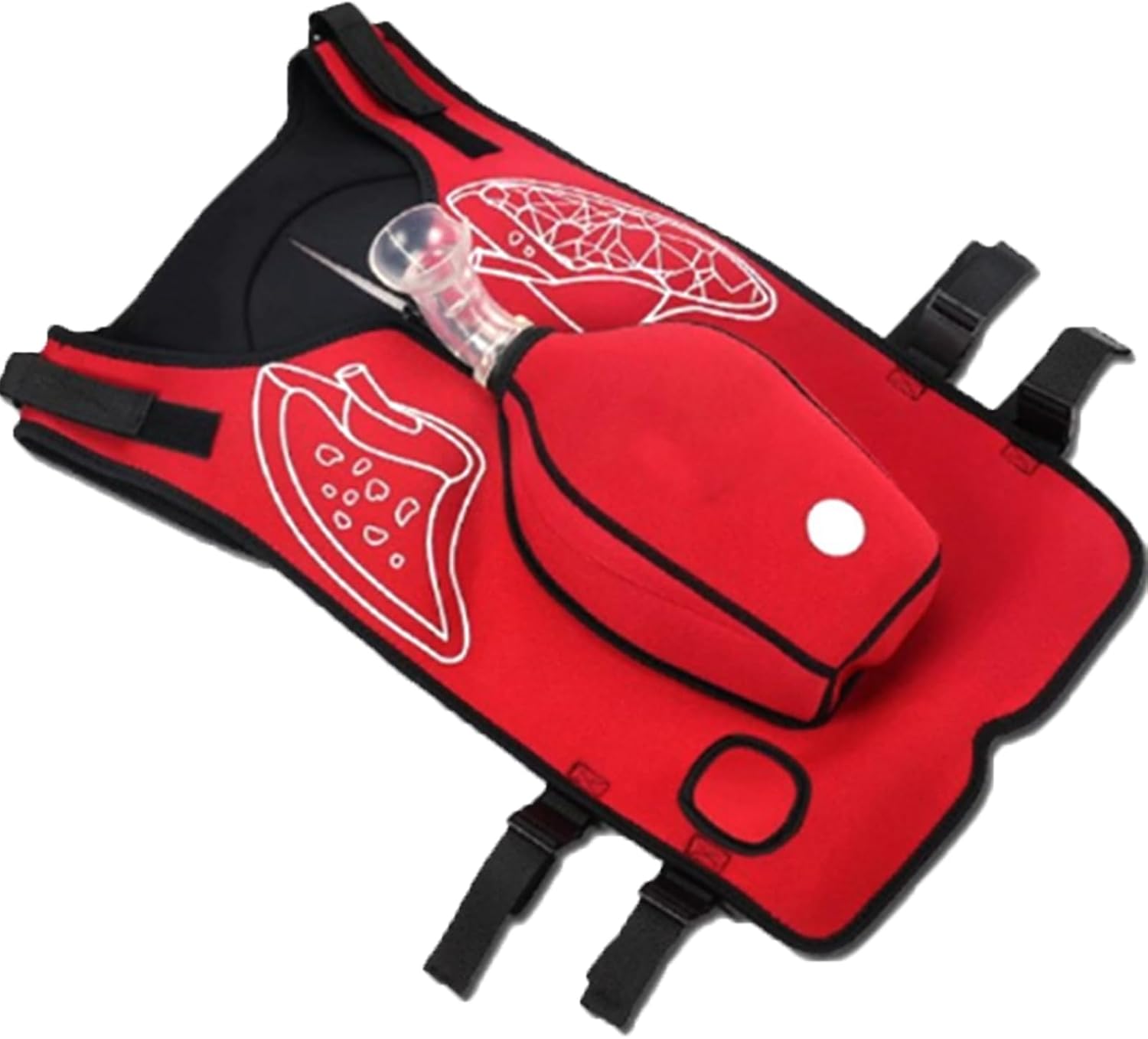 Adjustable Shoulder Straps and Waist Belt, Airway Obstruction Simulation Training Wearing Vest, for First Responder, Student First Aid Teaching