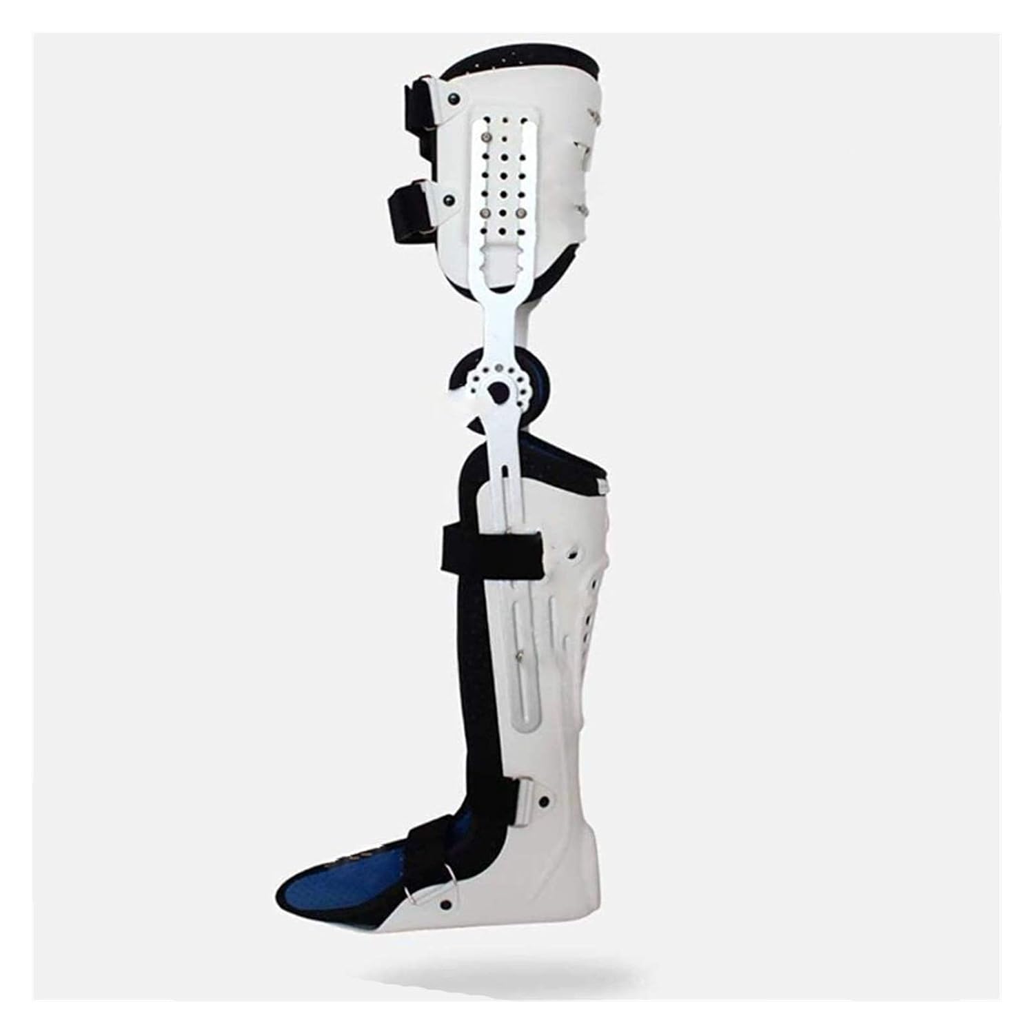 Adjustable Knee Orthosis Support Joint Stabilizer, Hinged Knee Brace Fracture Fixed Guard Splint Leg Protector Fully Calf Ankle Foot Fixed Bracket Breathable And Good Elastic (Left Leg)