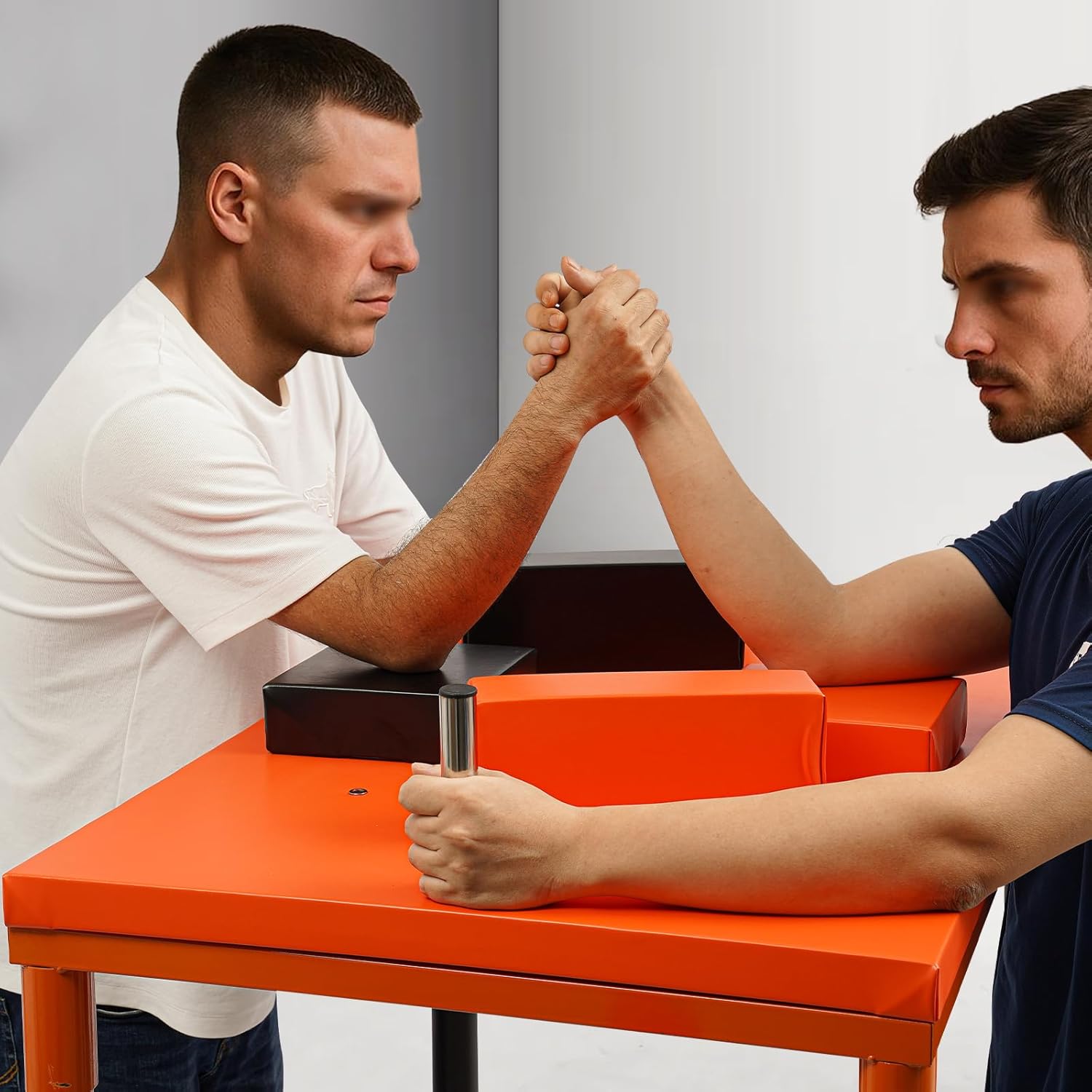 Arm Wrestling Table | Professional Battle Table | Wrist Strength Training Support Plate | with Handles Elbow Pads and Winning Pads | Standard Wrist Stand