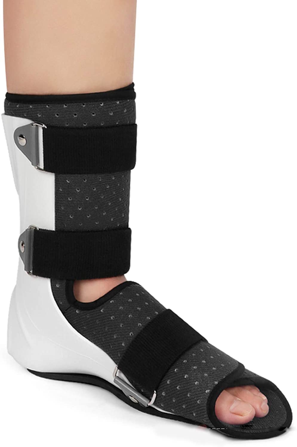 Walker Boot Medical Boot For Fractures Post Ligament & Tendon Surgery Ankle Sprains Breathable & Hygienic Brace Fits Both Left and Right Foot Ankle Boot (Color : BlackLeft, Size : Large)