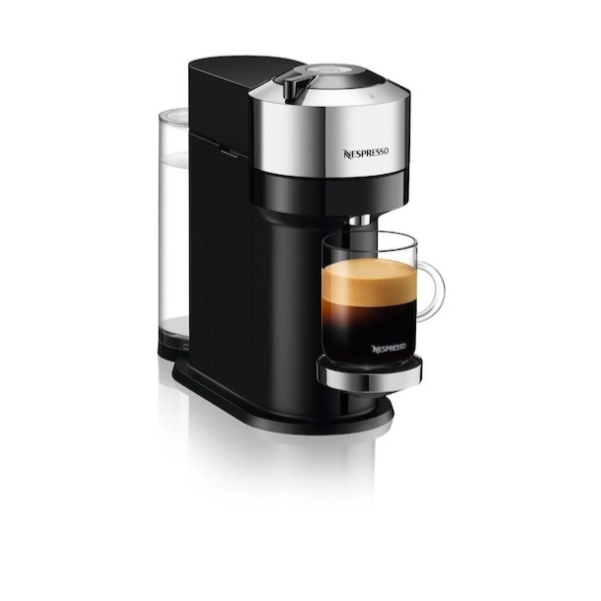 Nespresso Vertuo Next Deluxe Compact Coffee and Espresso Machine (Matte Black Chrome)