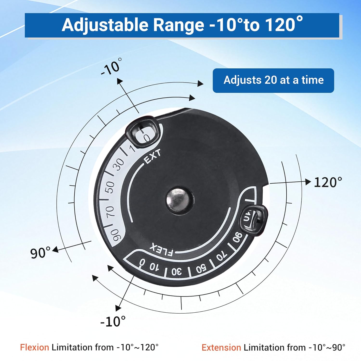 ROM Knee Brace with Shoulder Strap - Hinged Post OP Knee Brace Immobilizer Leg Braces Orthopedic Patella Knee Support Orthosis for ACL, PCL, MCL Injury, Meniscus Tear, Adjustable for Left and Right Leg
