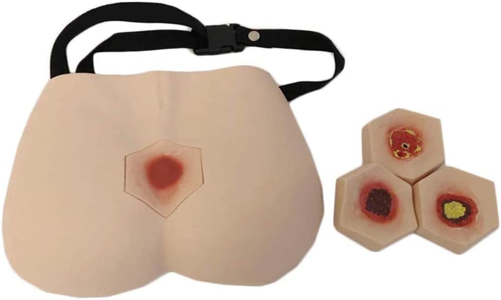 4 Stages of Bedsores - Decubitus Ulcer Care Model - Pressure Sore Simulator Nursing Model Decubitus Wound Care Model for Medical Training Practice Model