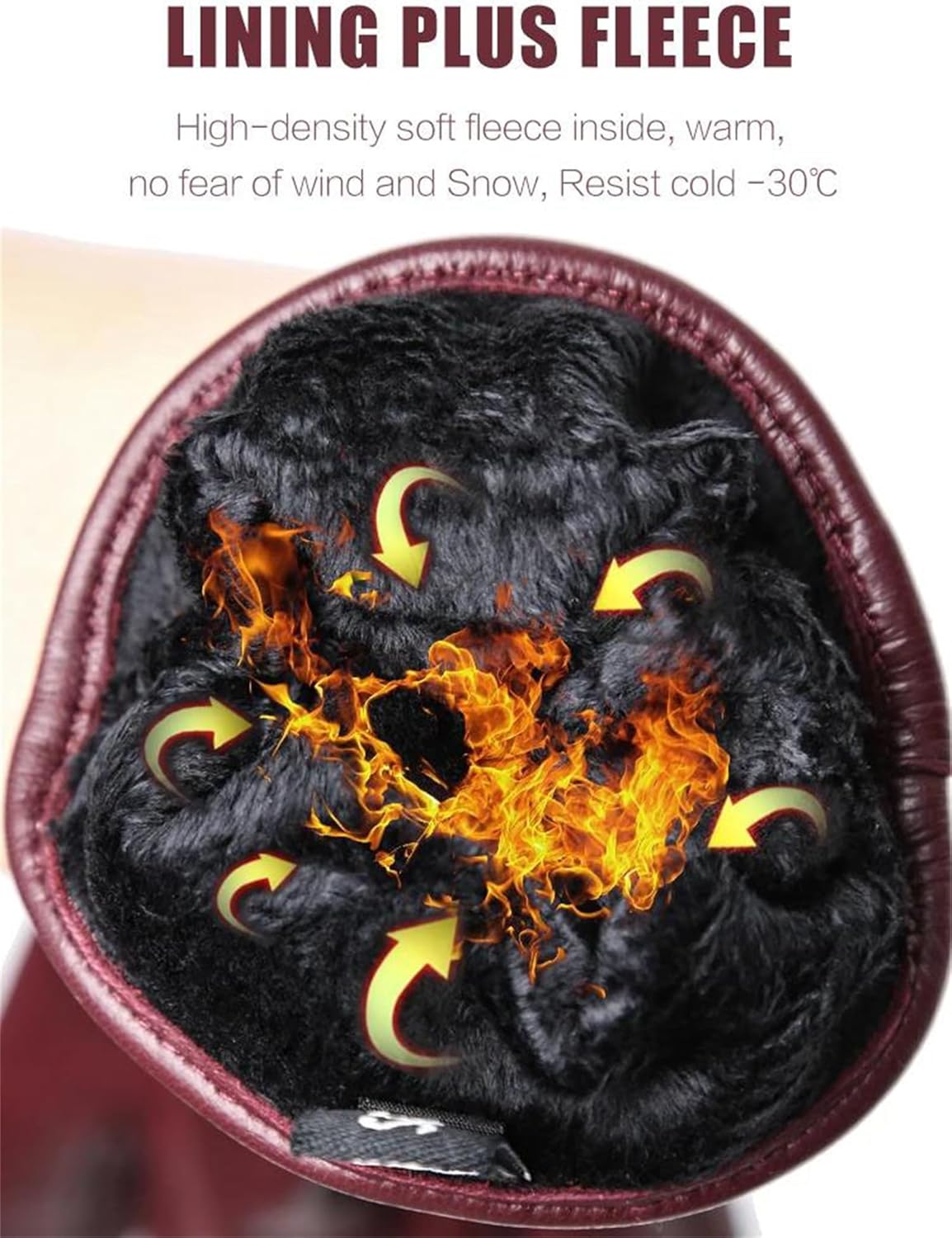 Women's Driving Gloves Simple Thin Design With A Warm Interior And Touchscreen Capability For Short Wrist Cold Weather Use