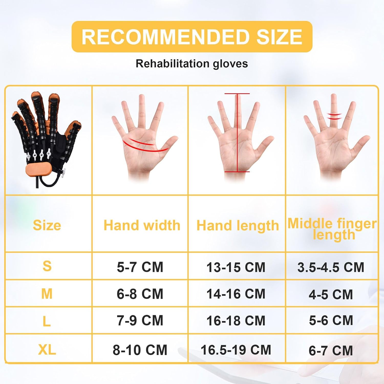 (Right+Left), Rehabilitation Robotic Gloves with Single Finger Training, Recovery Equipment for Hempiplegia Stroke Paralysis Arthriti Patient, Rehab Gloves for Hand Dysfunction Finger Orthosis