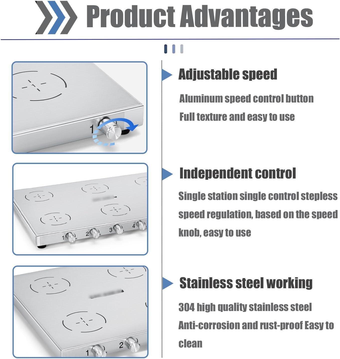 Laboratory Small Ultra-Thin Stainless Steel Magnetic Stirrer,1/2/4/6 Multi-Position Magnetic Stirrer, Adjustable Speed 200-2000 RPM, for Efficient Mixing in Laboratory and Home Use LC-UMS-6