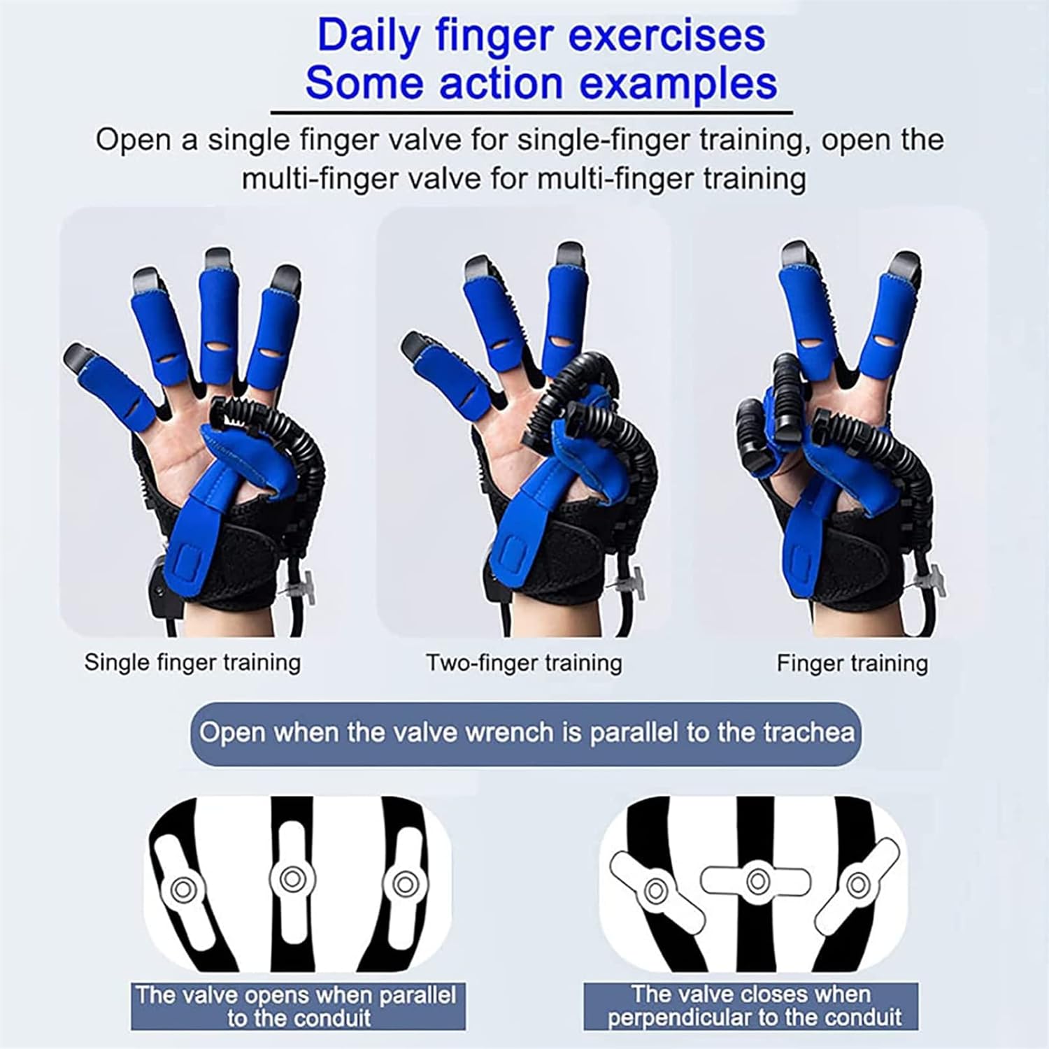 Rehabilitation Robot Gloves, Functional Finger Rehabilitation Trainer, for Stroke Hemiplegia Arthritis Hand Patients(Size:L Code,Color:Left Hand)