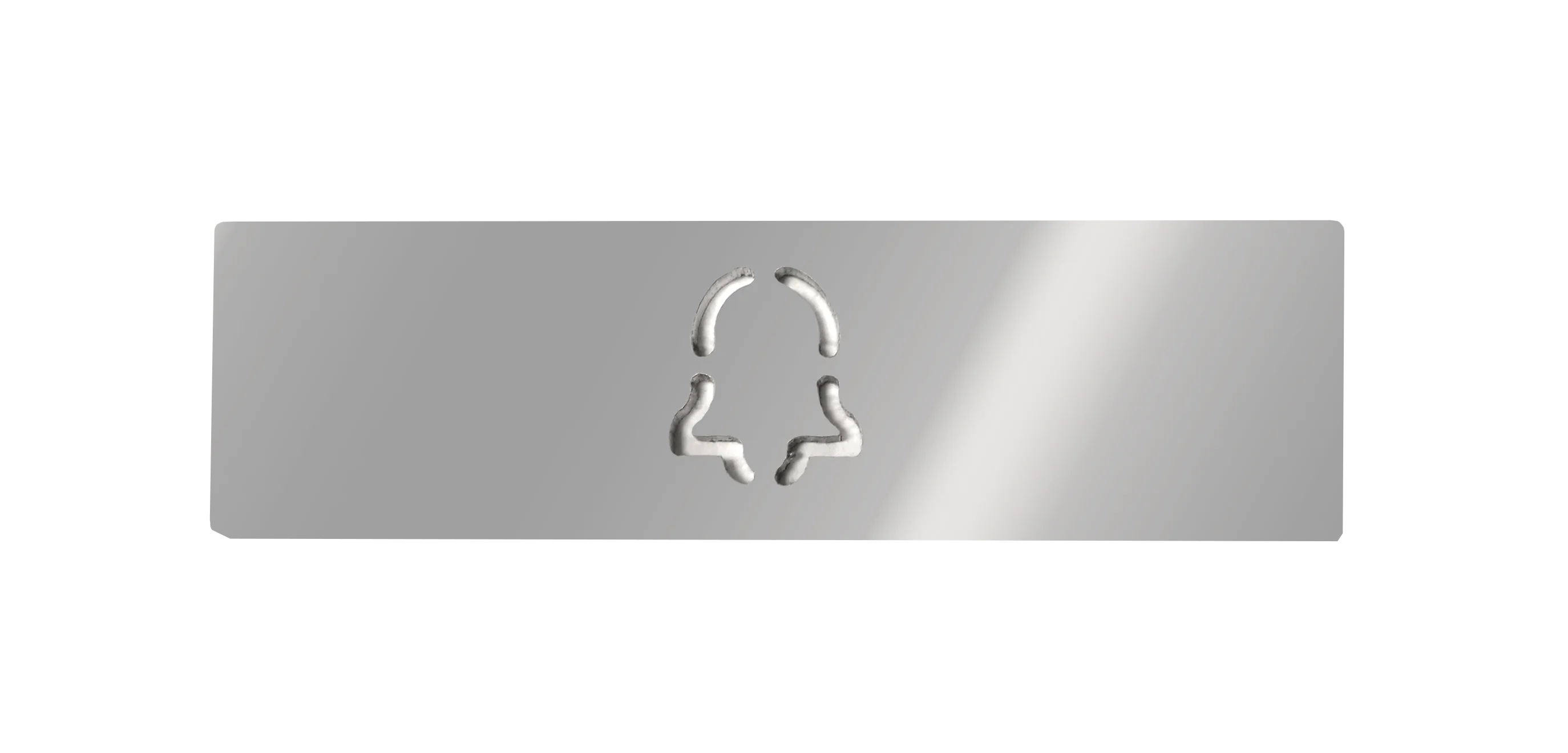 DoorBird Nameplate for One Call Button D21X  in Chrome - Engraved