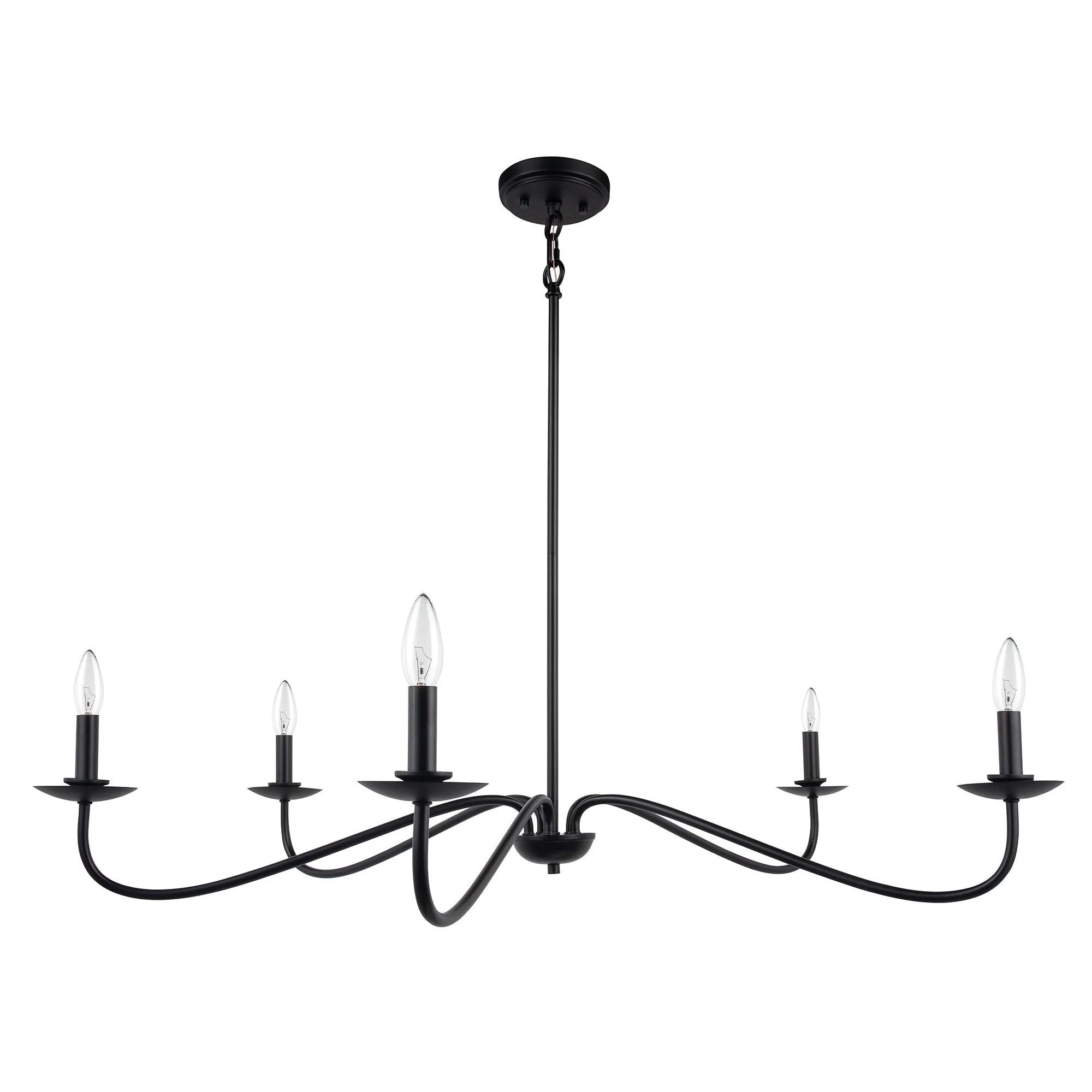 Parrot Uncle Ellie 5-Light Elegant Industrial Dimmable Chandelier